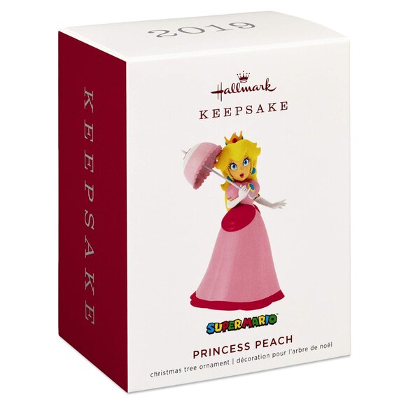 New! Princess Peach Super Mario Bros. Hallmark Keepsake Christmas Ornament 2019 - Picture 1 of 5